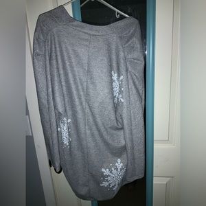 Grey snowflake cardigan